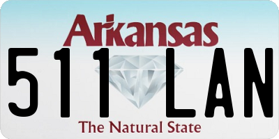 AR license plate 511LAN