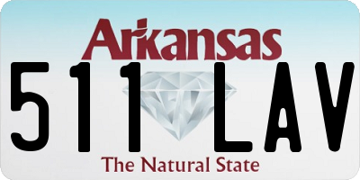 AR license plate 511LAV