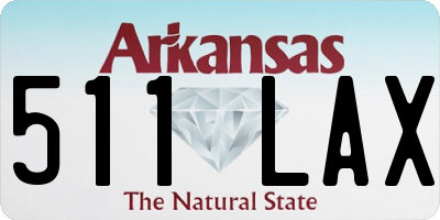 AR license plate 511LAX
