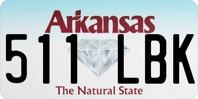 AR license plate 511LBK