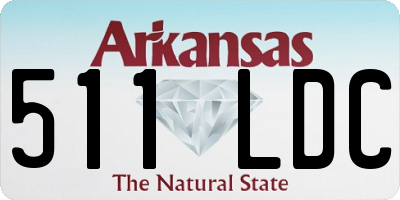 AR license plate 511LDC