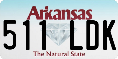 AR license plate 511LDK