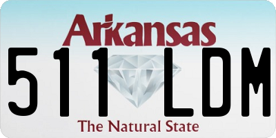 AR license plate 511LDM