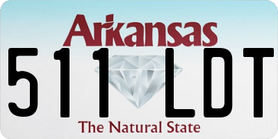 AR license plate 511LDT