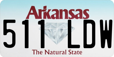 AR license plate 511LDW