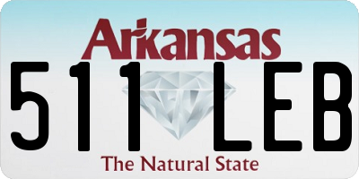 AR license plate 511LEB