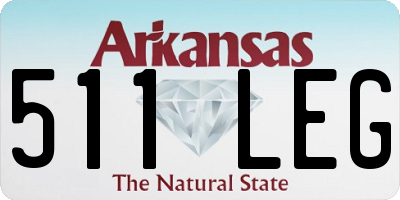 AR license plate 511LEG