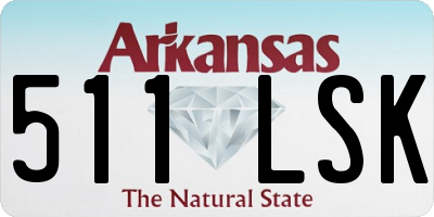 AR license plate 511LSK