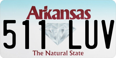 AR license plate 511LUV