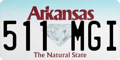 AR license plate 511MGI
