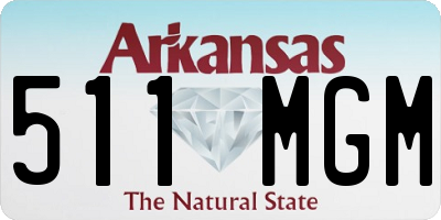 AR license plate 511MGM