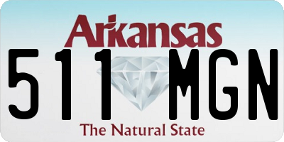 AR license plate 511MGN