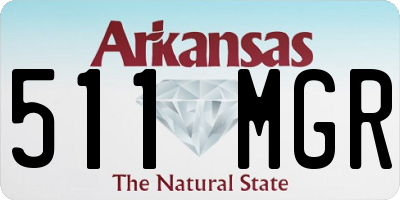AR license plate 511MGR