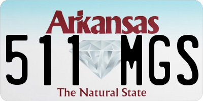 AR license plate 511MGS