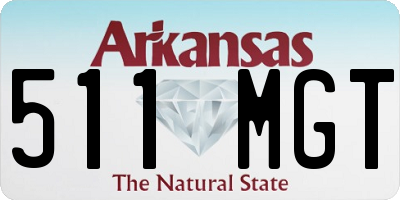 AR license plate 511MGT