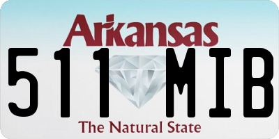 AR license plate 511MIB