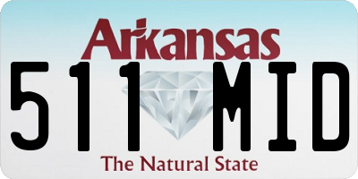 AR license plate 511MID