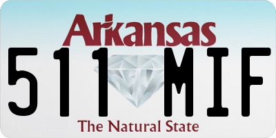 AR license plate 511MIF
