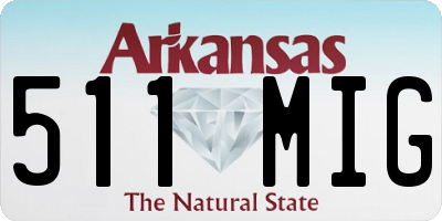 AR license plate 511MIG