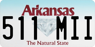 AR license plate 511MII