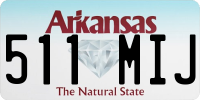 AR license plate 511MIJ