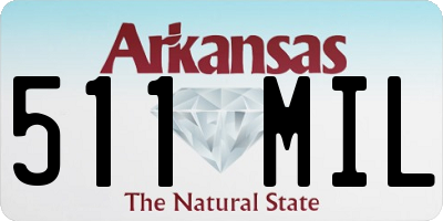 AR license plate 511MIL