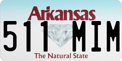 AR license plate 511MIM
