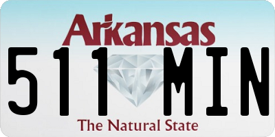 AR license plate 511MIN