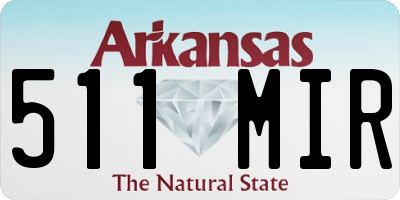 AR license plate 511MIR