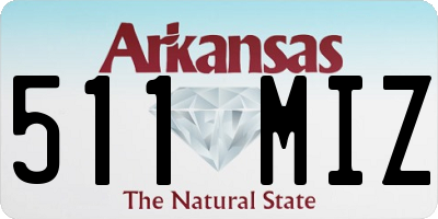 AR license plate 511MIZ