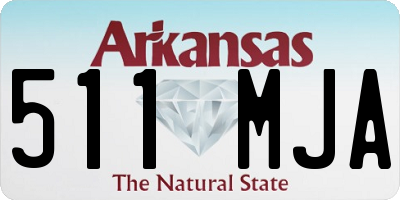 AR license plate 511MJA