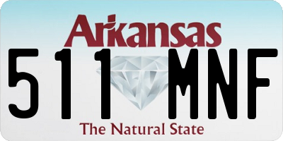 AR license plate 511MNF