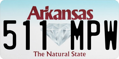AR license plate 511MPW
