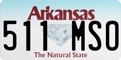 AR license plate 511MSO