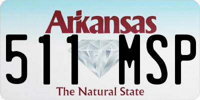 AR license plate 511MSP