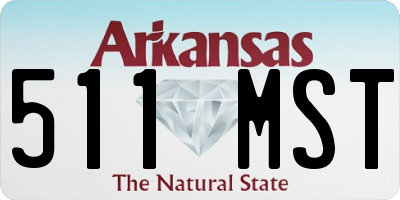 AR license plate 511MST