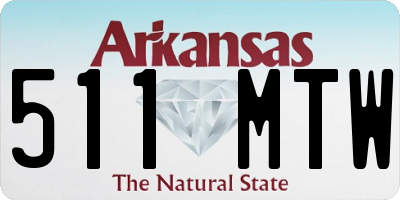 AR license plate 511MTW