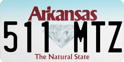 AR license plate 511MTZ