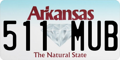 AR license plate 511MUB