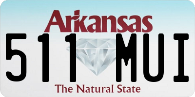 AR license plate 511MUI