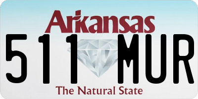 AR license plate 511MUR