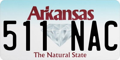 AR license plate 511NAC