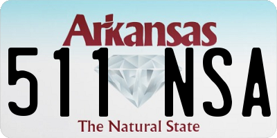 AR license plate 511NSA