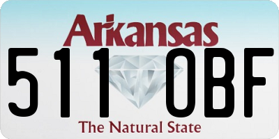 AR license plate 511OBF