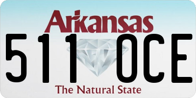 AR license plate 511OCE