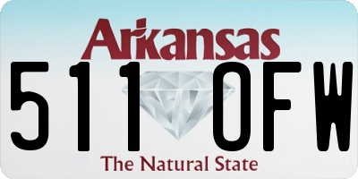 AR license plate 511OFW
