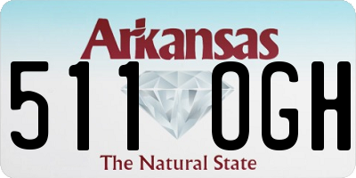 AR license plate 511OGH