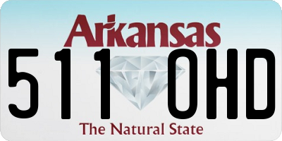 AR license plate 511OHD