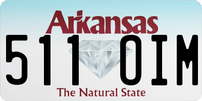 AR license plate 511OIM