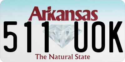 AR license plate 511UOK